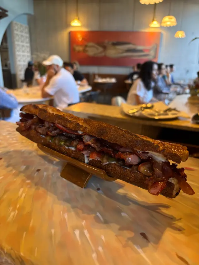 Bacon and tomato Ficelle
